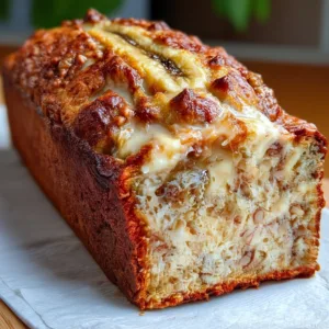 Banana Cream Cheese Brunch Loaf