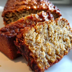 3-Ingredient Banana Oat Bread