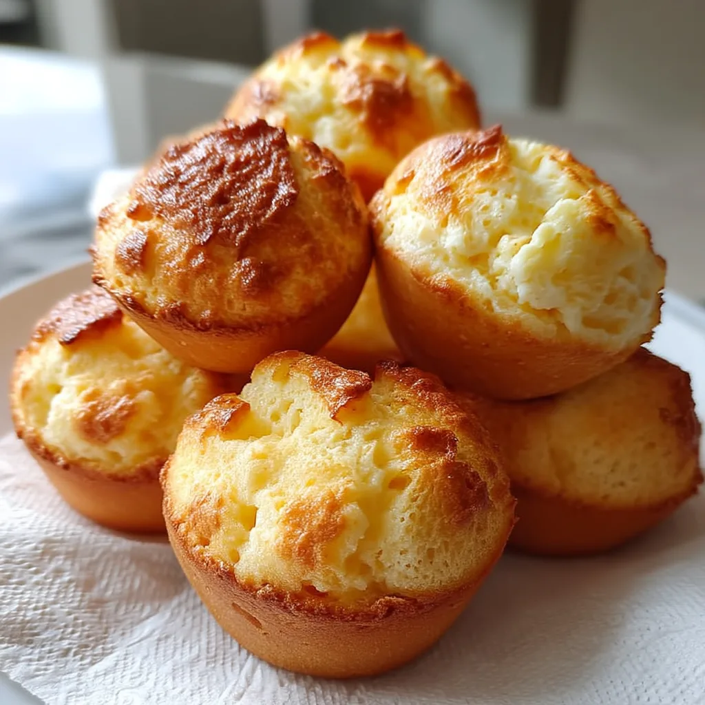 Golden Cottage Cheese Almond Flour Buns