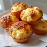 Golden Cottage Cheese Almond Flour Buns