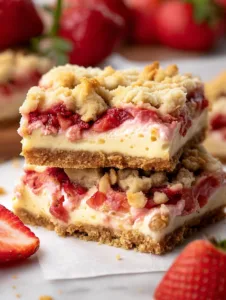 strawberry cheesecake bars
