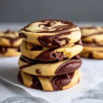 Marble Chocolate Chips Cookies