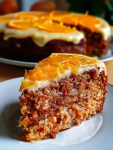 Healthy Carrot and Mandarin Cake