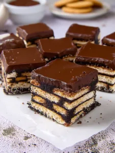 No Bake Chocolate Biscuit Cake