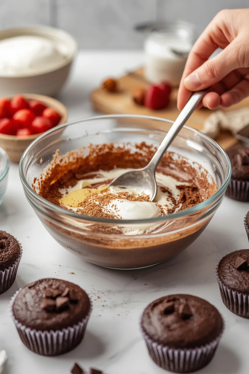Irresistible Easy Moist Chocolate Cupcakes with Creamy Frosting 2 Easy Moist Chocolate Cupcakes with Creamy Frosting Recipe