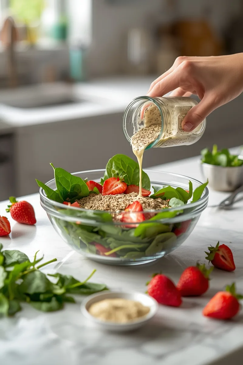 Strawberry Spinach Salad with Poppy Seed Dressing – Easy Spring Salad