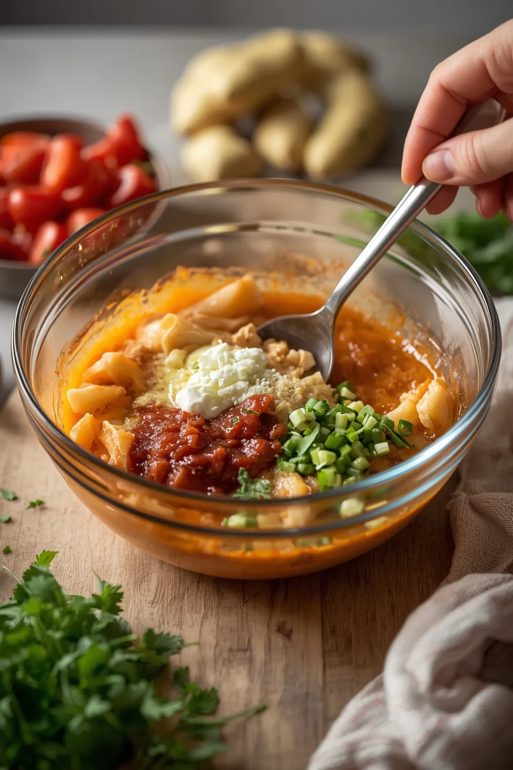 Comforting Easy Potato Chicken Enchiladas with Spicy Salsa (8 Servings) 2 Easy Potato Chicken Enchiladas with Spicy Salsa Recipe