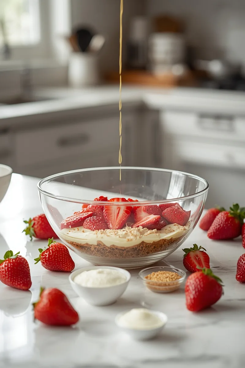 No Bake Strawberry Cheesecake Bars