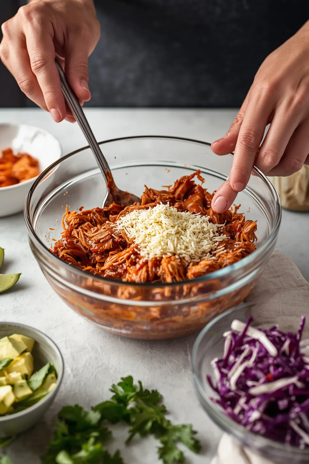 Comforting Easy Pulled BBQ Chicken Wraps with 4 Ingredients 2 Easy Pulled BBQ Chicken Wraps with Crunchy Coleslaw Recipe
