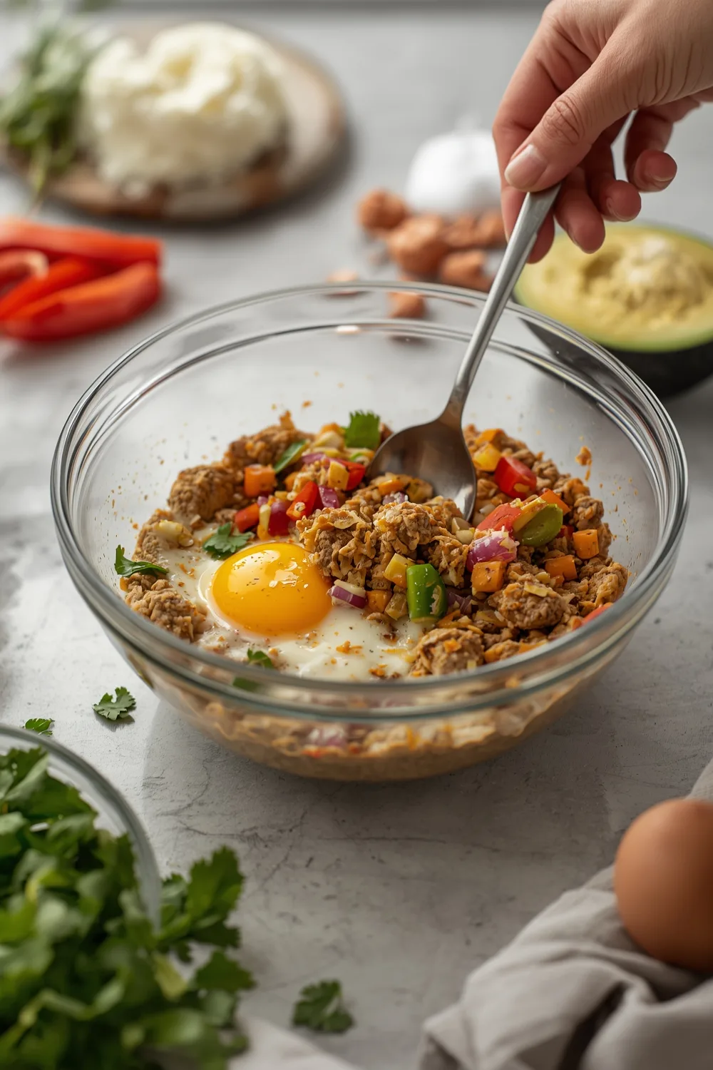 Loaded Breakfast Burritos with Eggs and Veggies