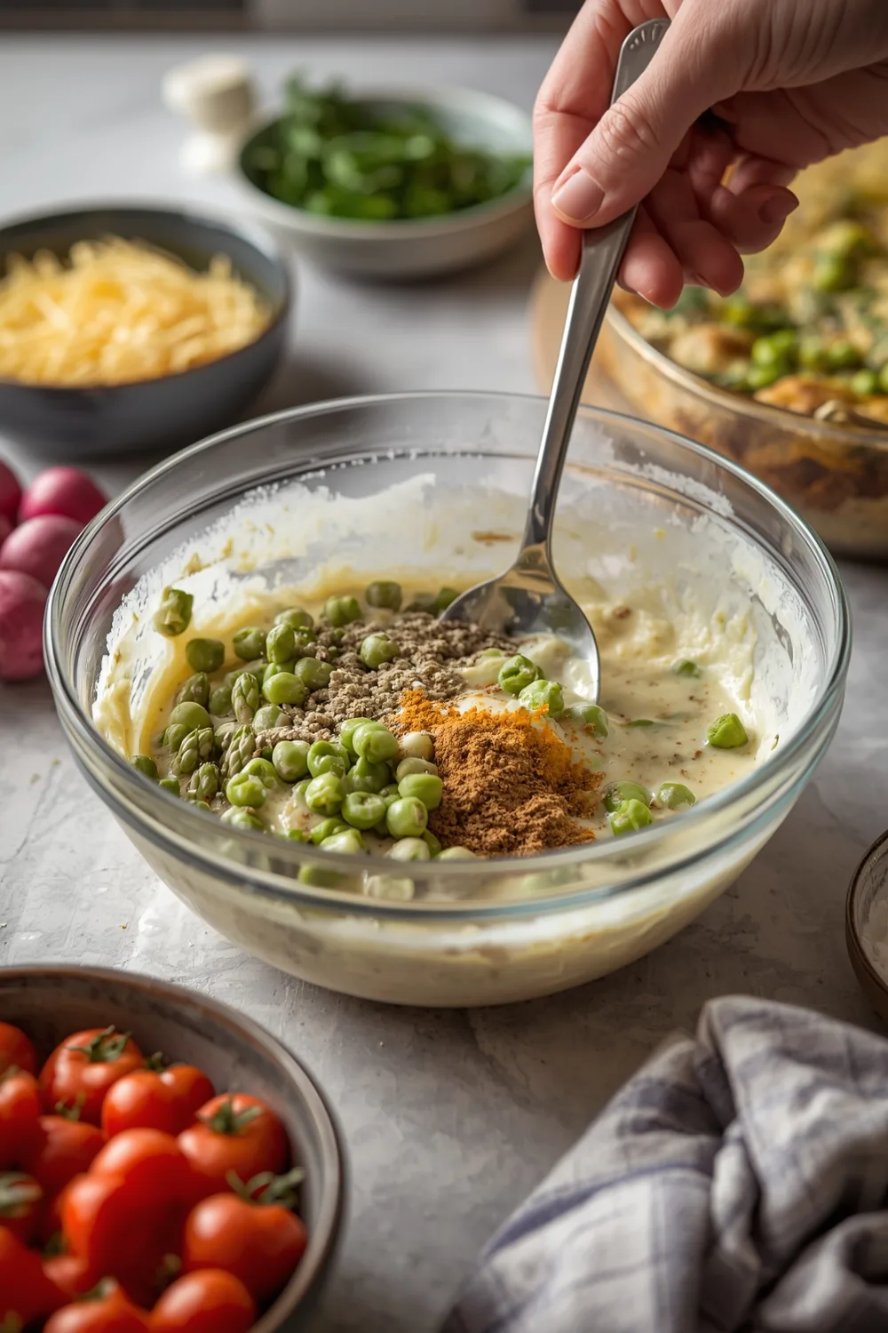 Creamy Cheesy Asparagus Casserole for Holiday Meals