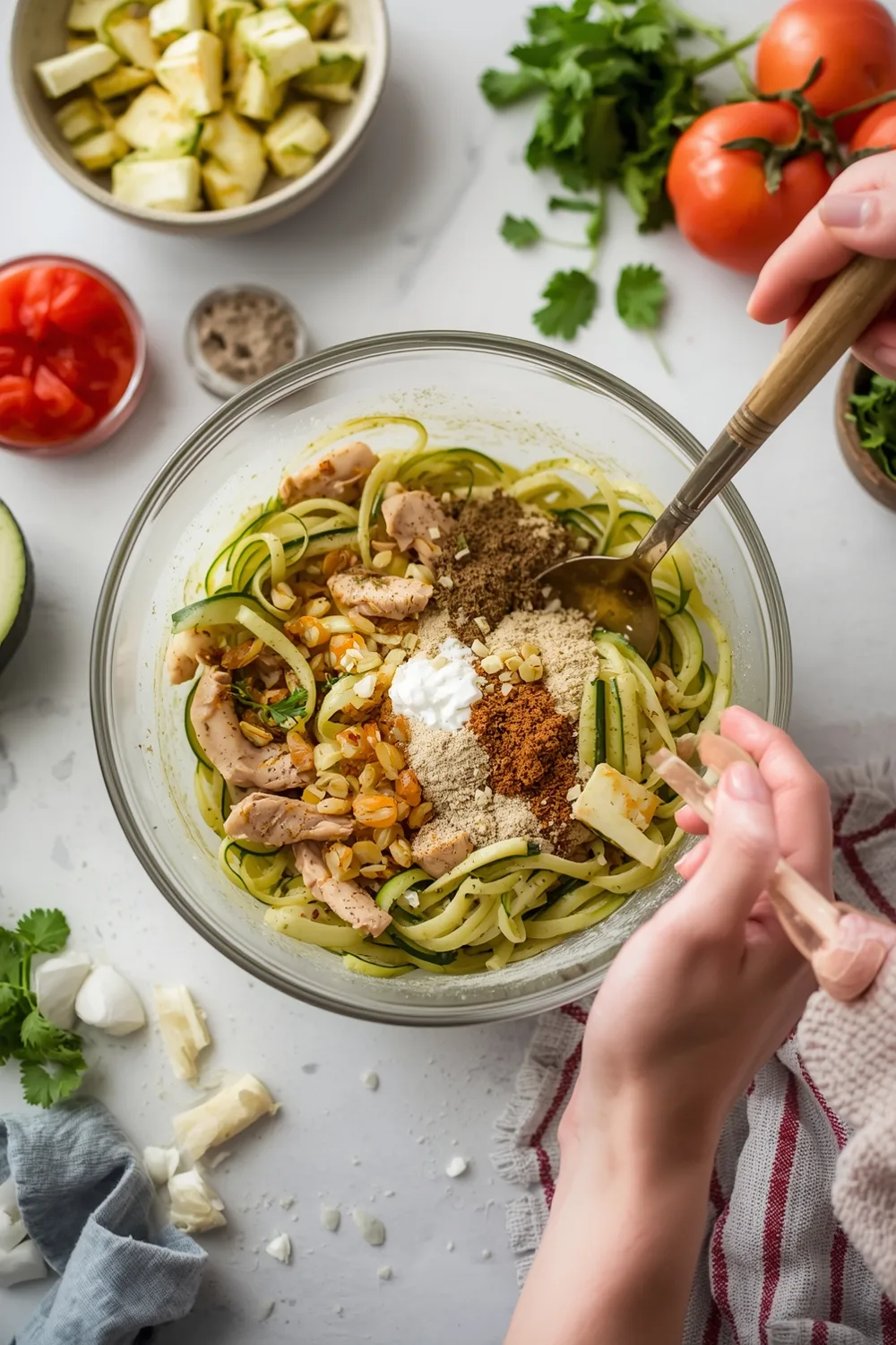 Delicious Easy Garlic Chicken Zucchini Noodles Skillet Dinner 2 Easy Garlic Chicken Zucchini Noodles Skillet Dinner
