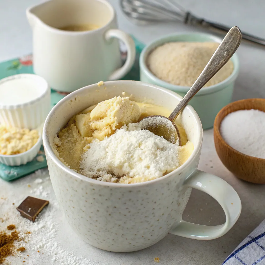Coconut Cream Mug Cake