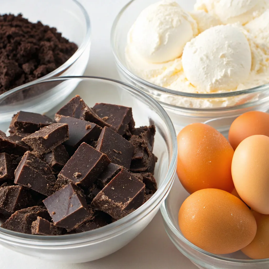 3-Ingredient No-Bake Chocolate Mousse Cake