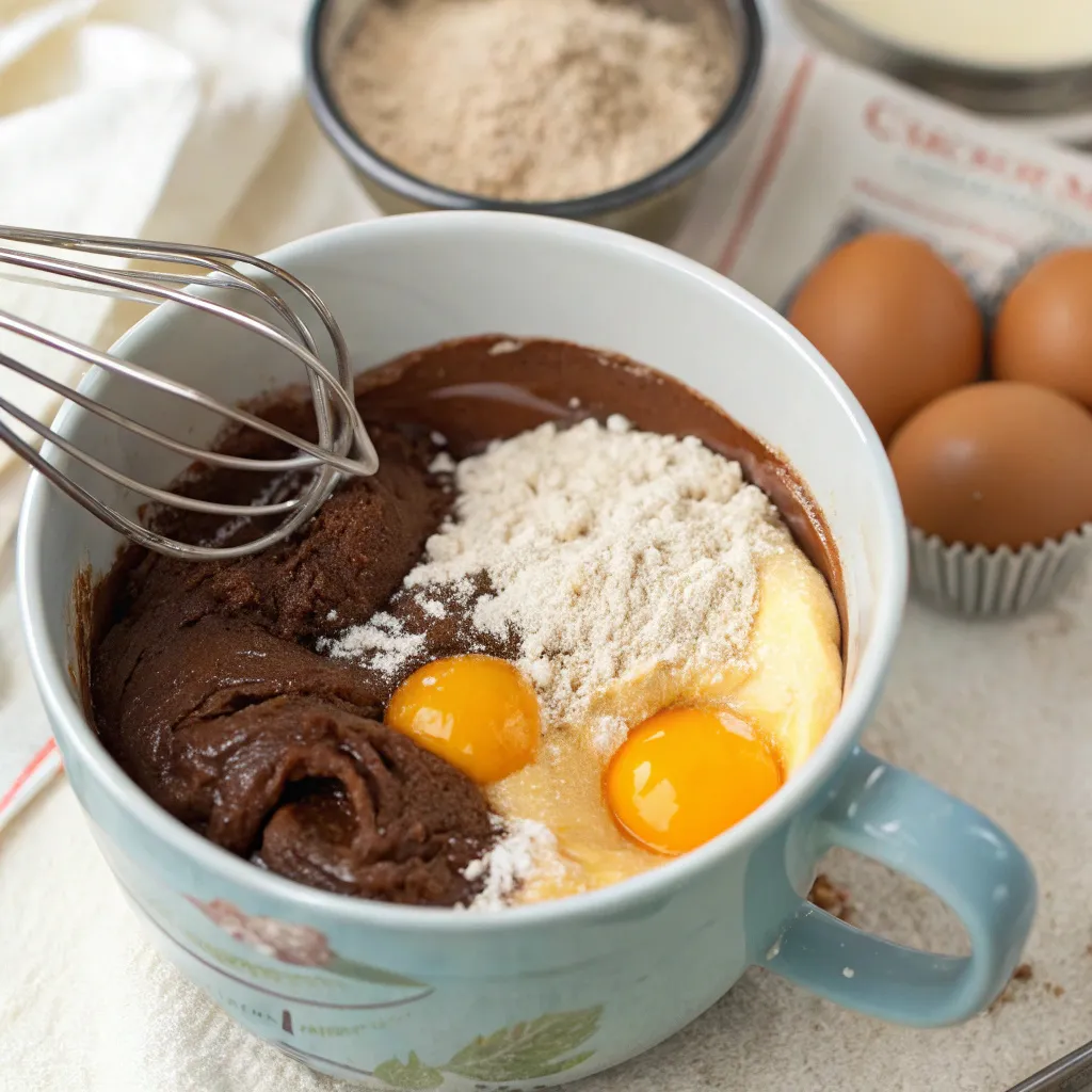 3-Ingredient Nutella Mug Cake