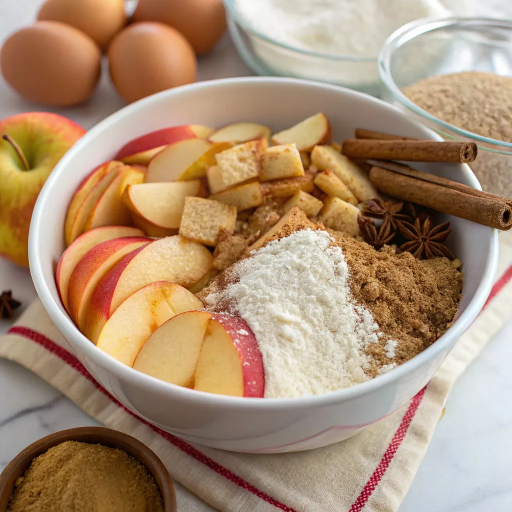 4-Ingredient Apple Cinnamon Cake