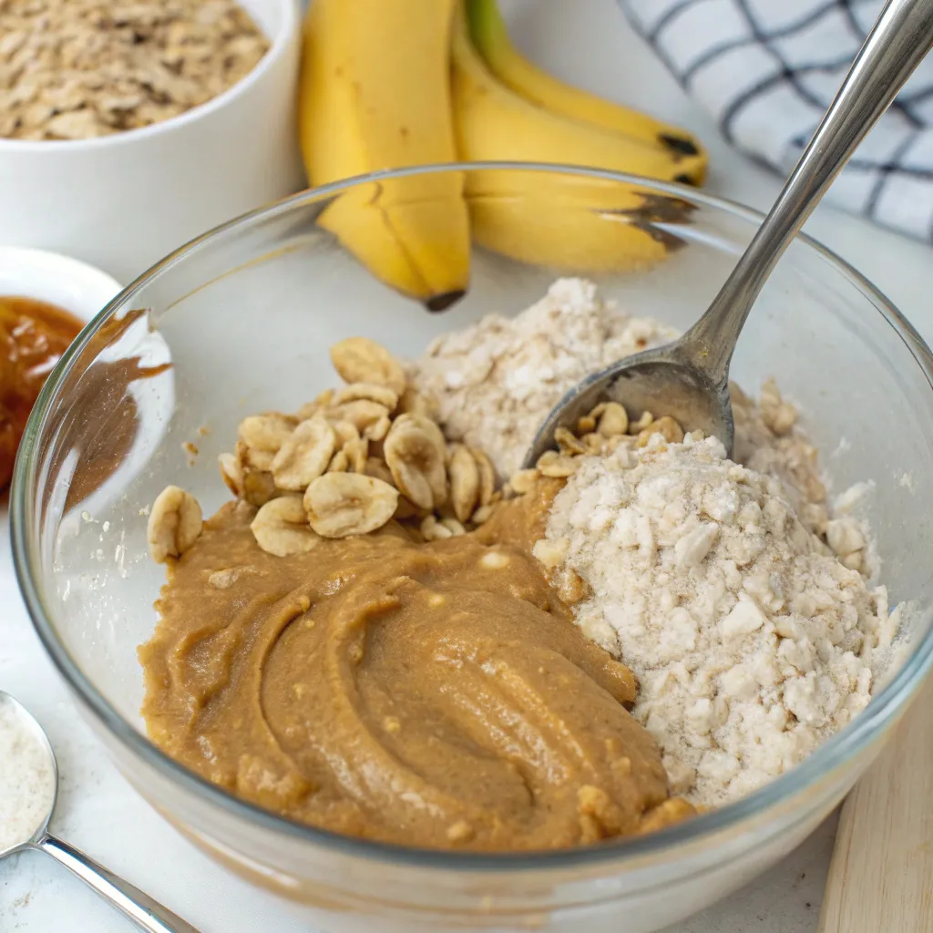 4-Ingredient Banana Peanut Butter Cookies
