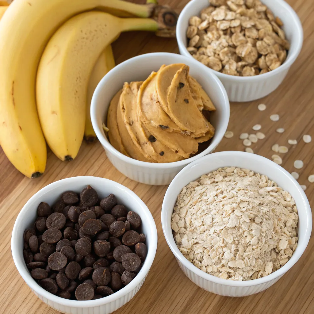 4-Ingredient Banana Peanut Butter Cookies