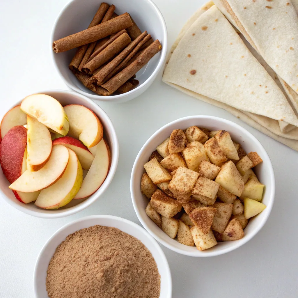 Apple Pie Tortilla Wrap