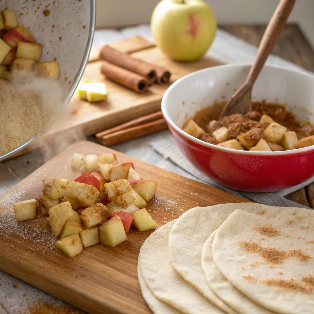 Apple Pie Tortilla Wrap