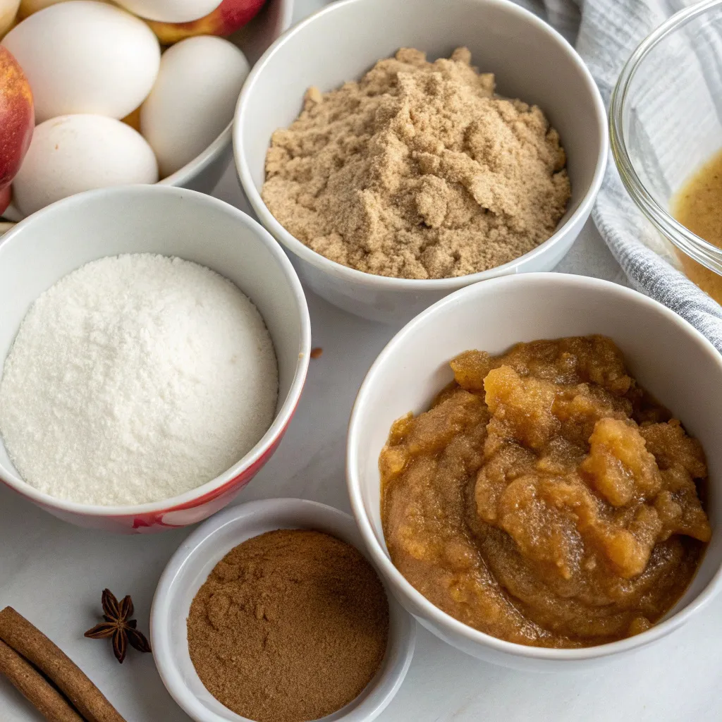 Applesauce Cake with Cinnamon Cream Cheese Frosting