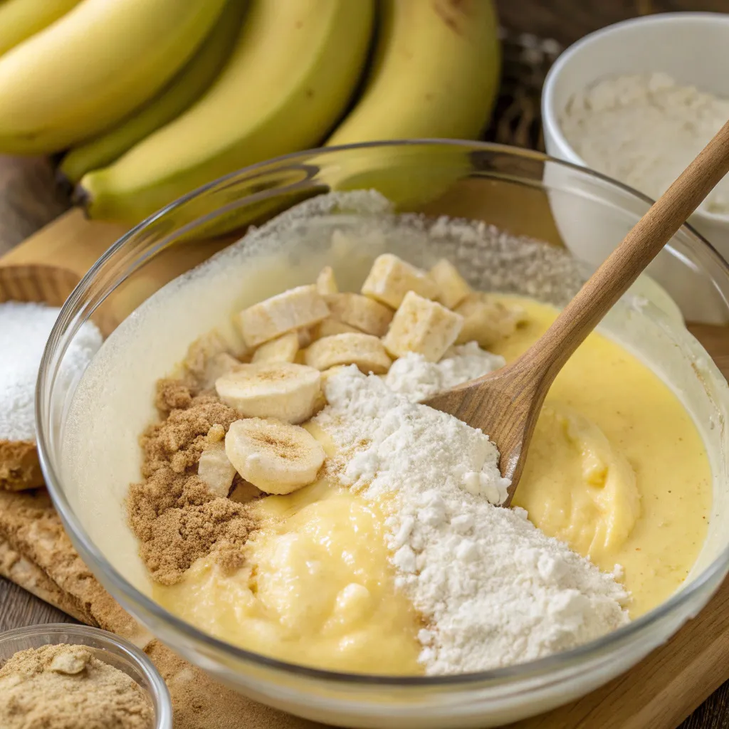 Banana Custard Snack Bake