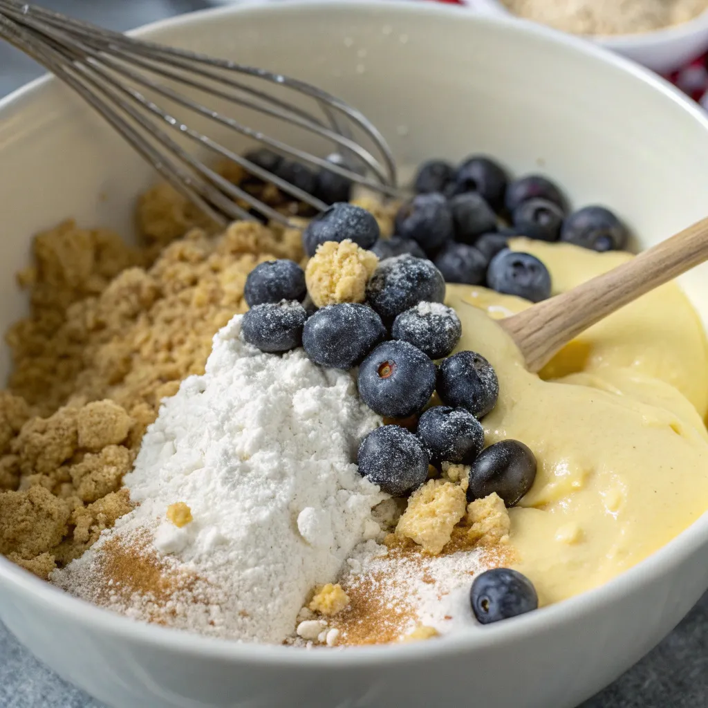 Blueberry Cheesecake Custard Slice