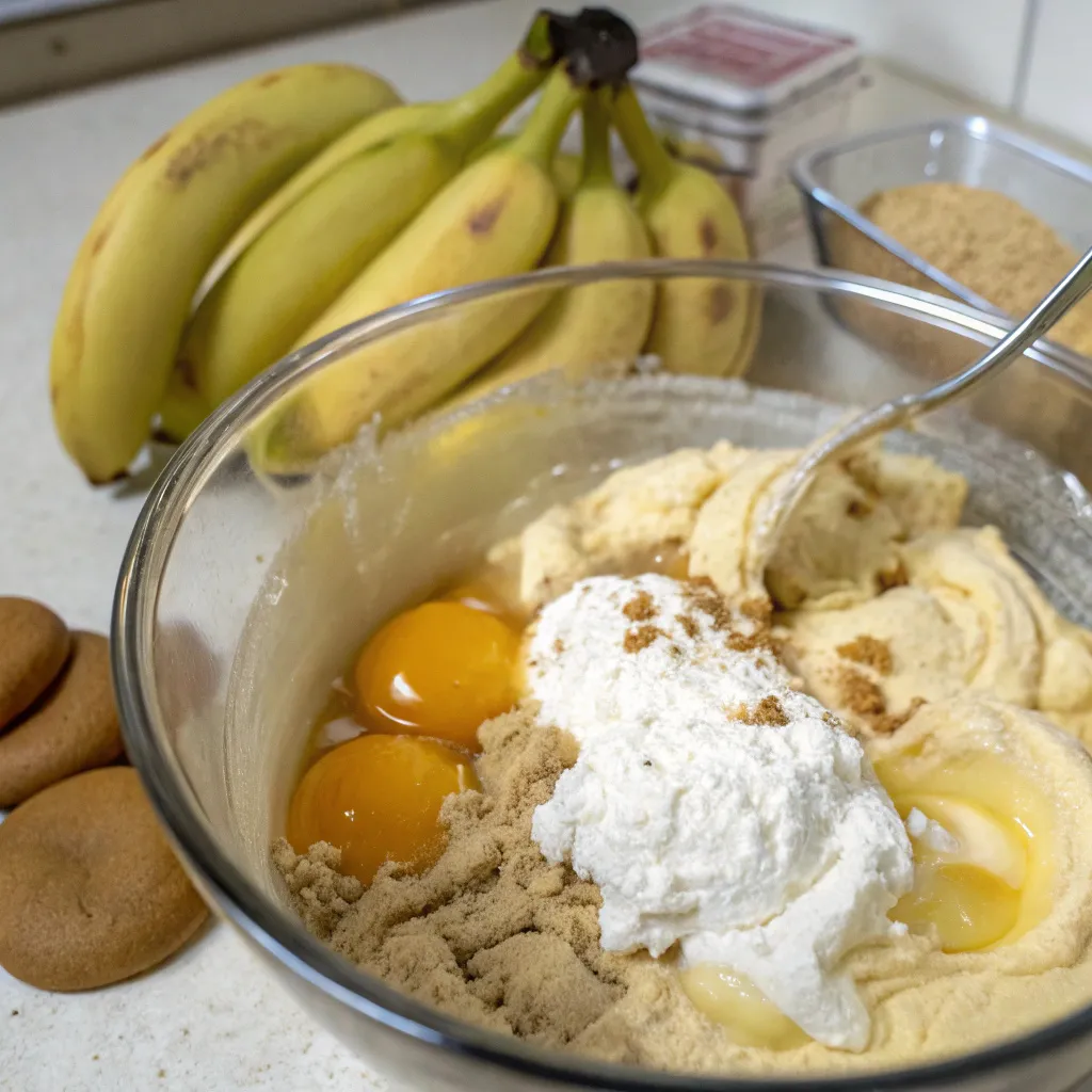 Brown Butter Banana Pudding Cake