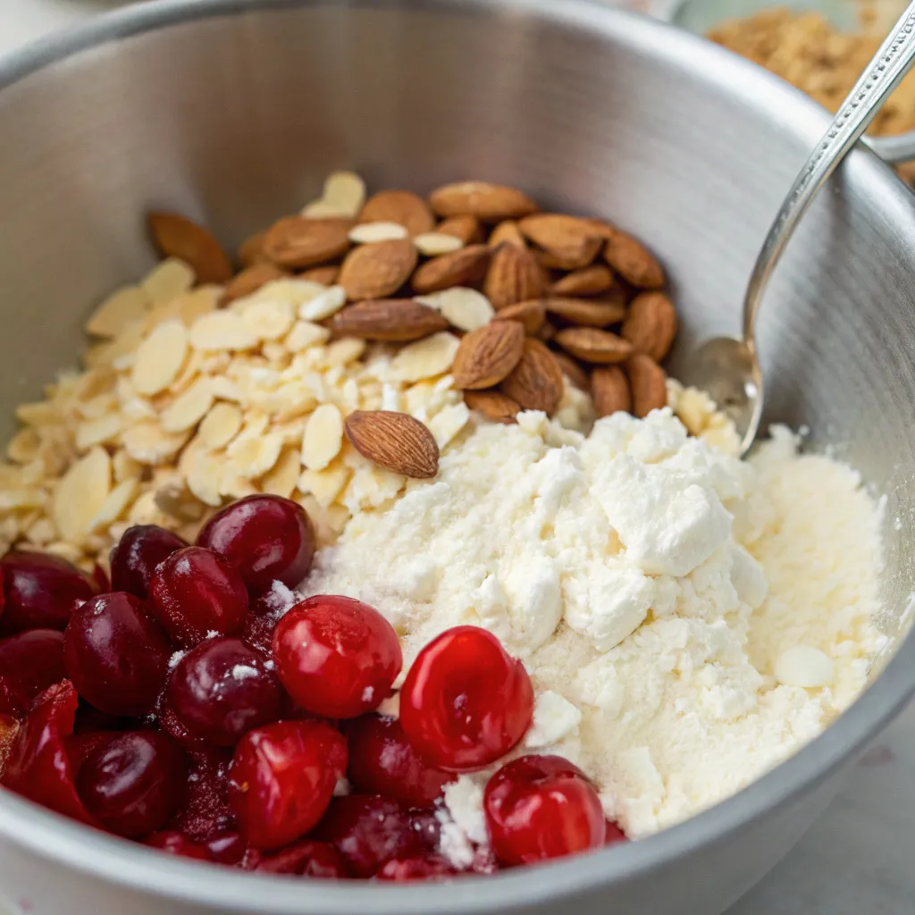 Cherry Ricotta Almond Bars โ Sweet, Creamy & Absolutely Irresistible 8 Cherry Ricotta Almond Bars