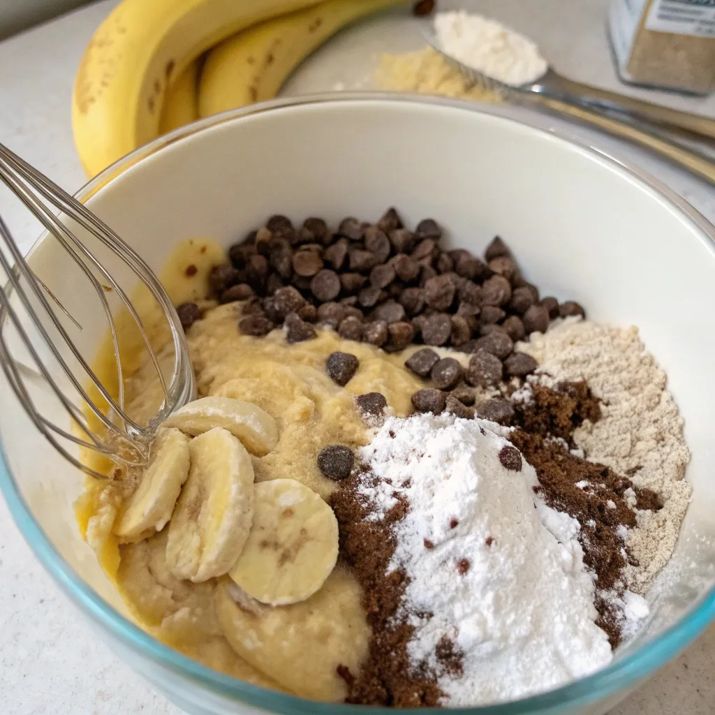 Chocolate Greek Yogurt Banana Muffins