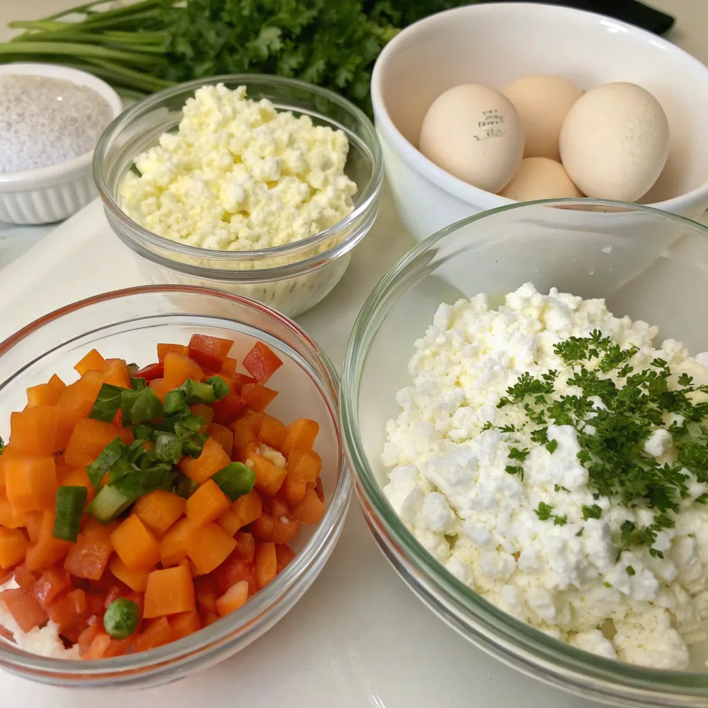 Cottage Cheese Crustless Quiche