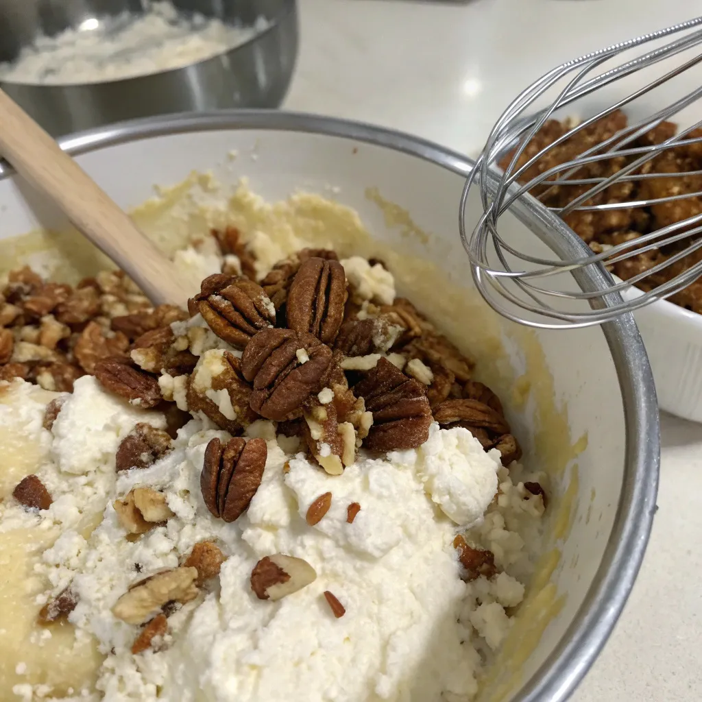 Cottage Cheese Pecan Pie Bars