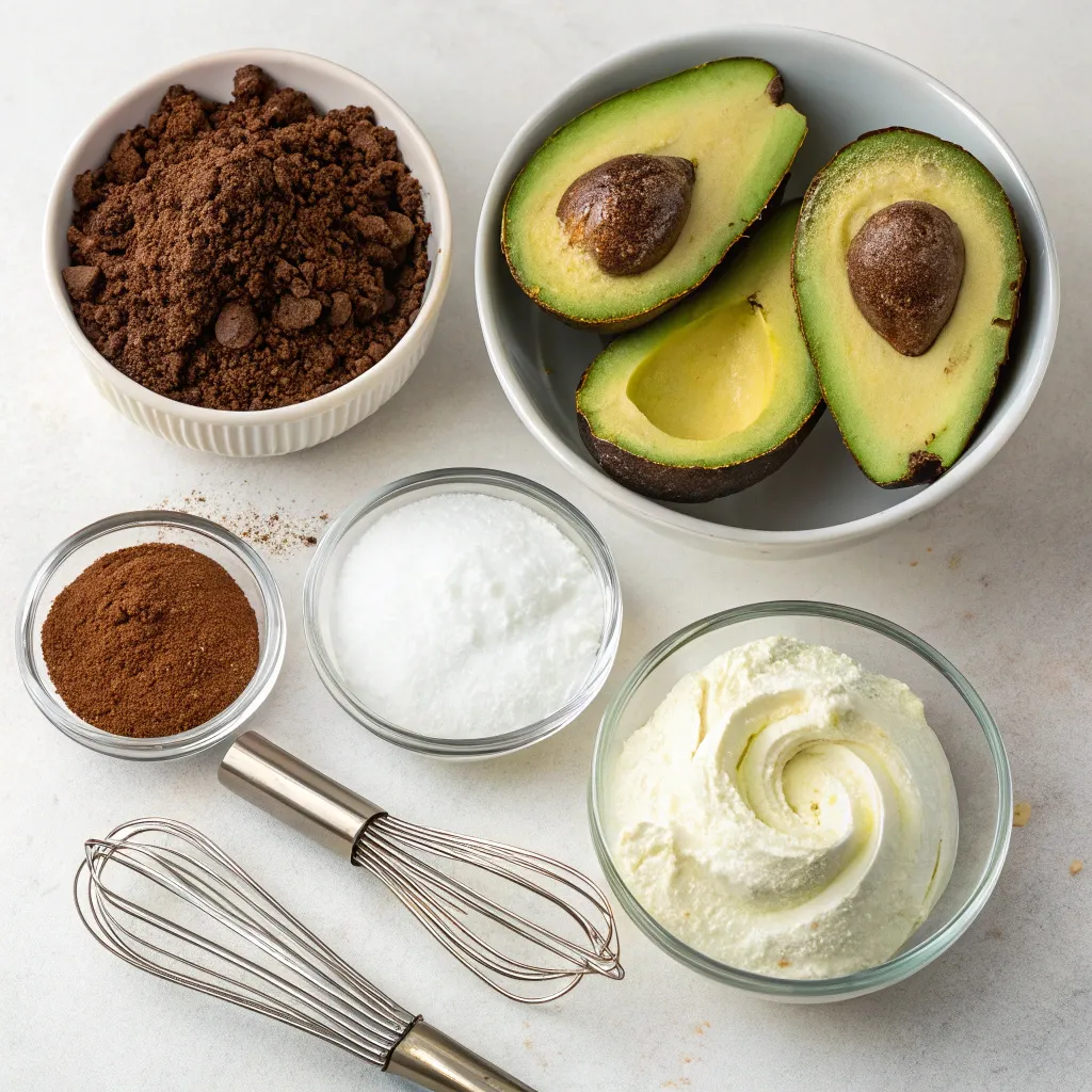 Creamy Chocolate Avocado Mousse Cake