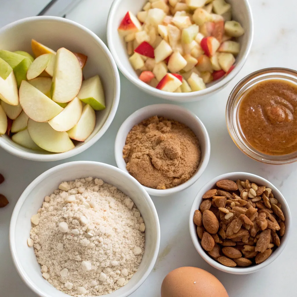 Flourless Almond Butter Apple Cinnamon Muffins