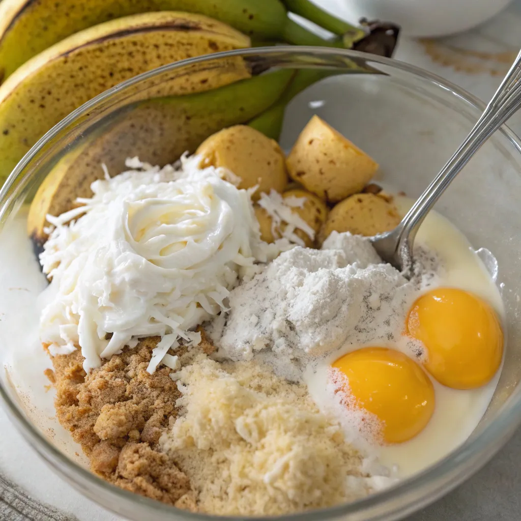 Flourless Banana Coconut Yogurt Cake