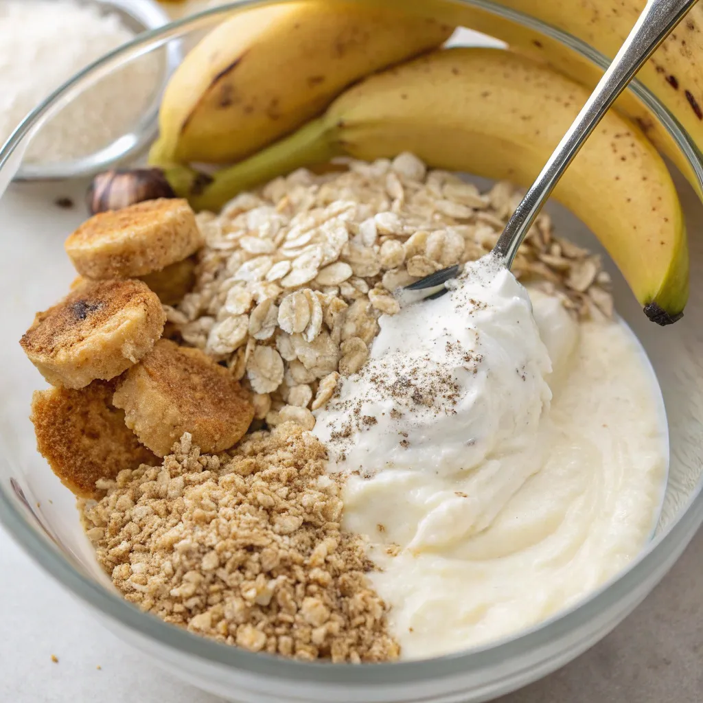 Flourless Banana Oat Yogurt Muffins