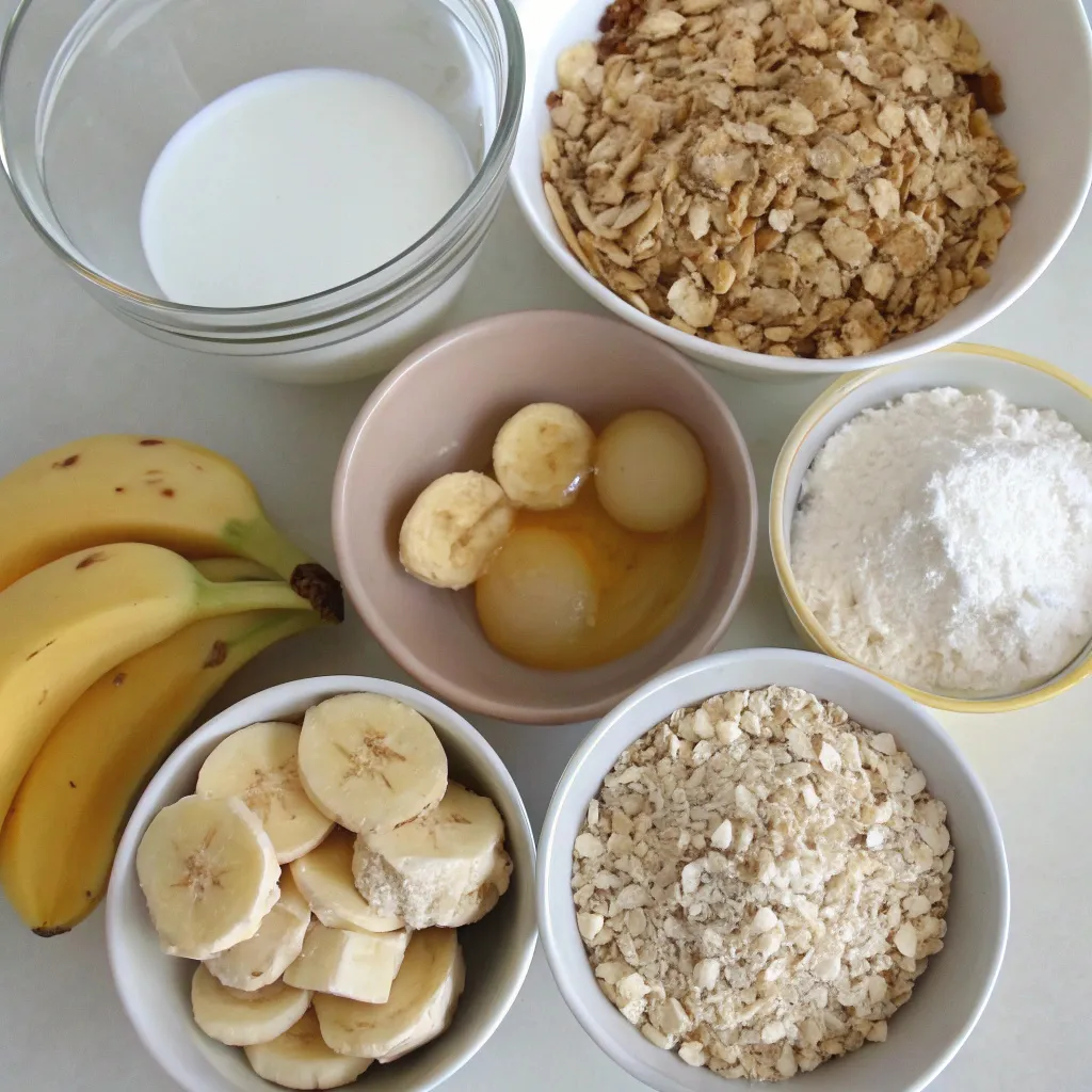 Flourless Banana Oat Yogurt Muffins