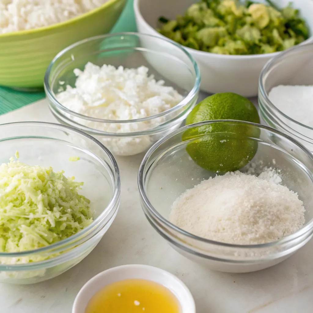 Flourless Coconut Lime Bars