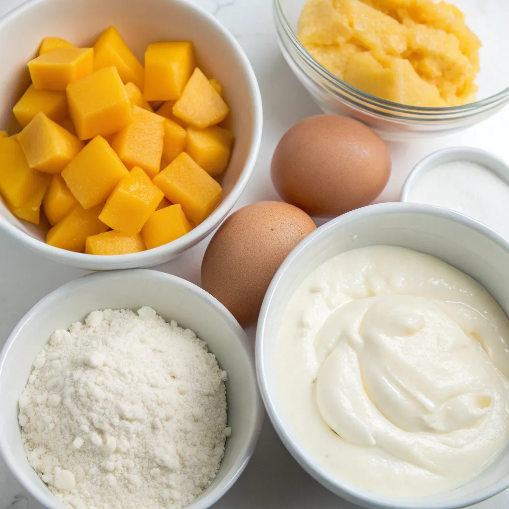 Flourless Mango Yogurt Cake