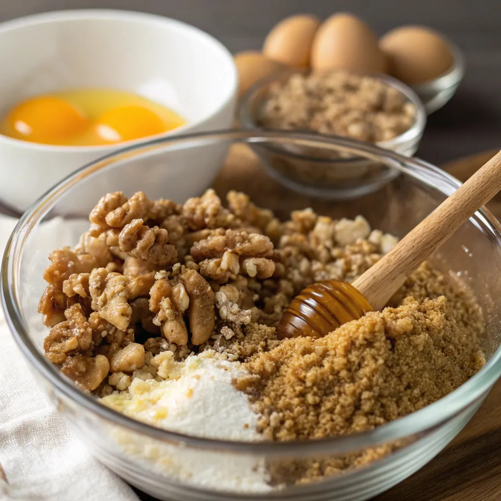 Flourless Walnut Honey Cake