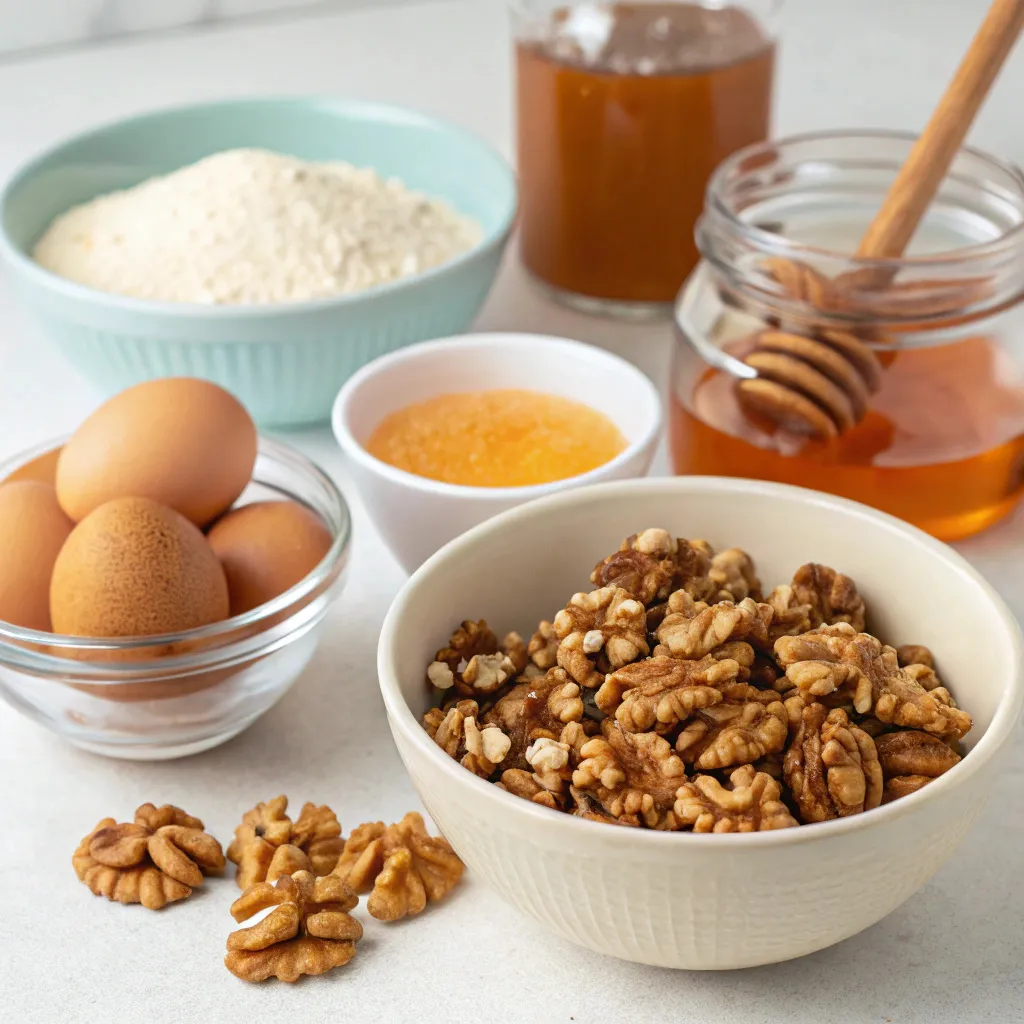 Flourless Walnut Honey Cake