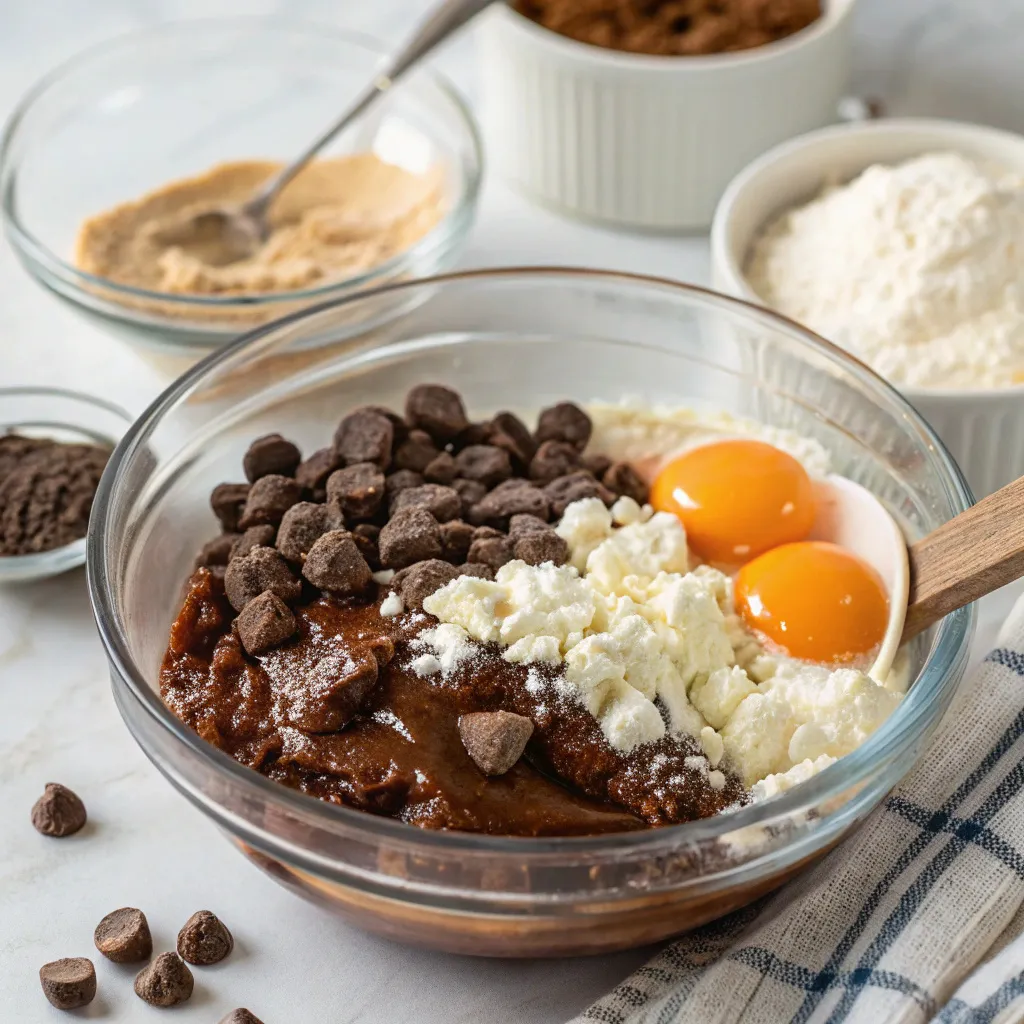 Fudgy Cottage Cheese Brownie