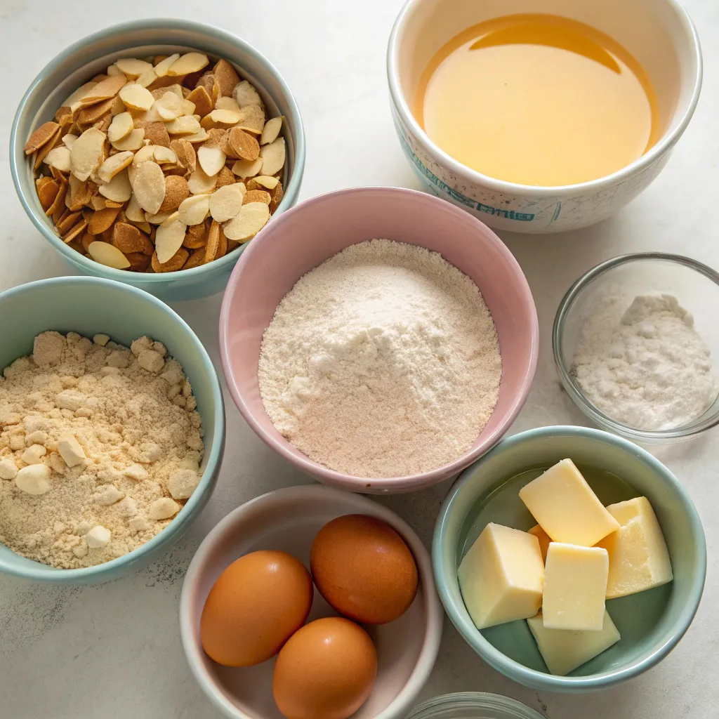 Gluten-free almond croissant cake