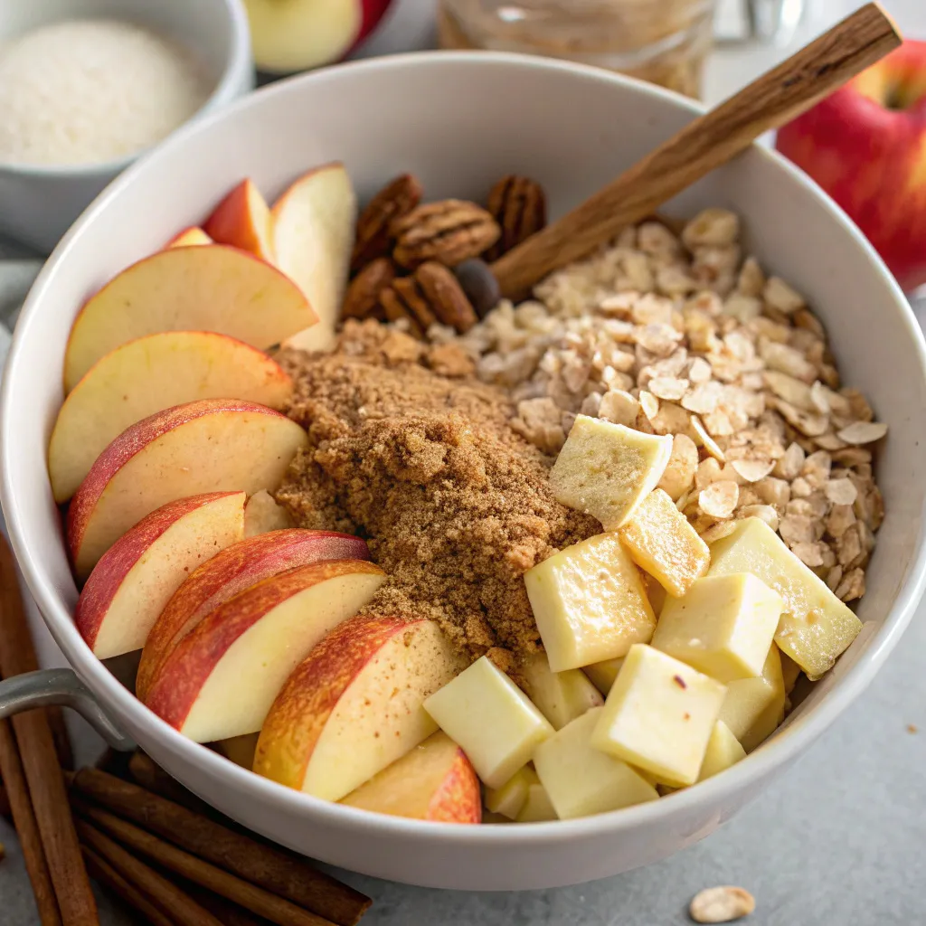 Gooey Cinnamon Apple Crisp