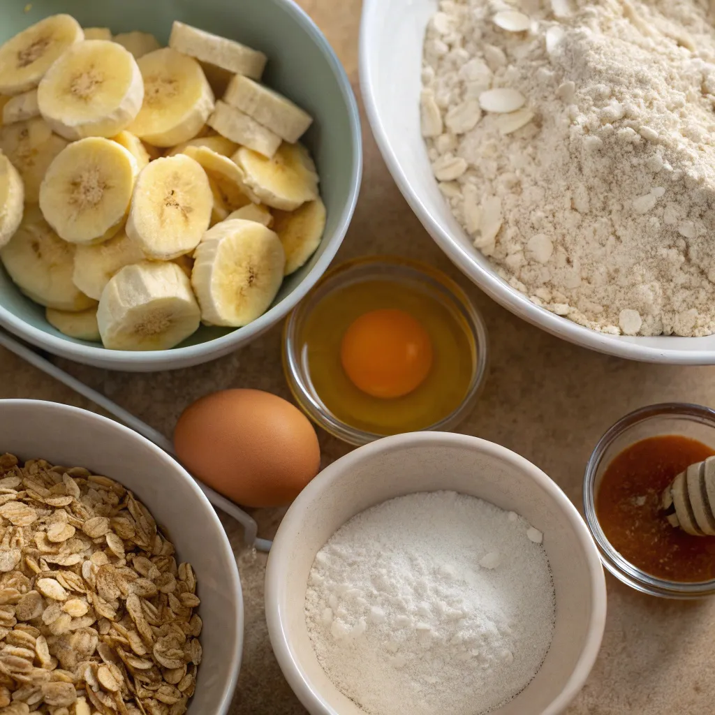 Healthy Banana Oat Bread