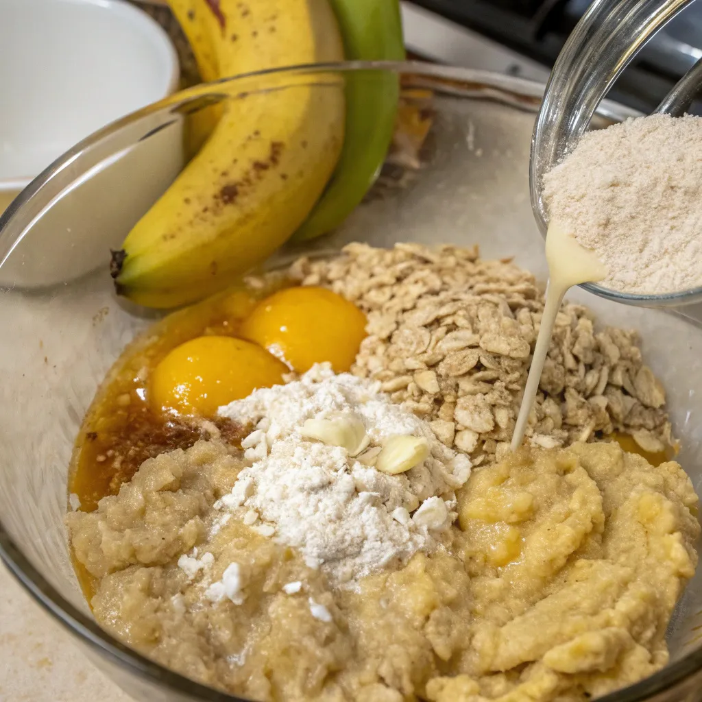 Healthy Banana Oat Bread