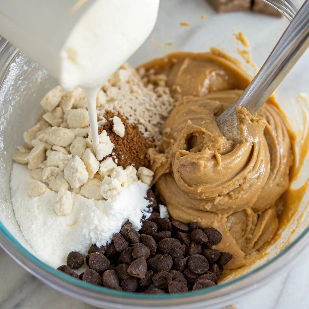 Greek Yogurt Peanut Butter Brownie Blondies