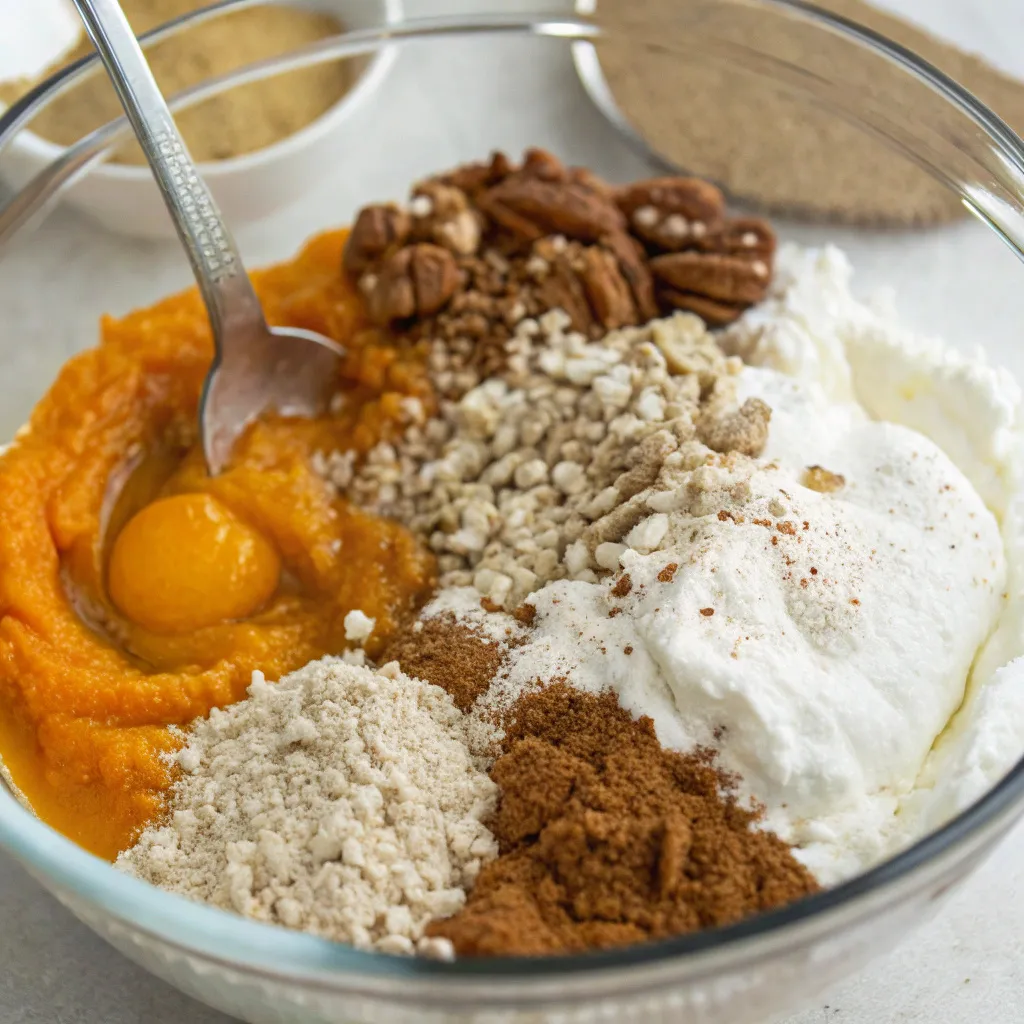 High-Protein Cottage Cheese Pumpkin Bake