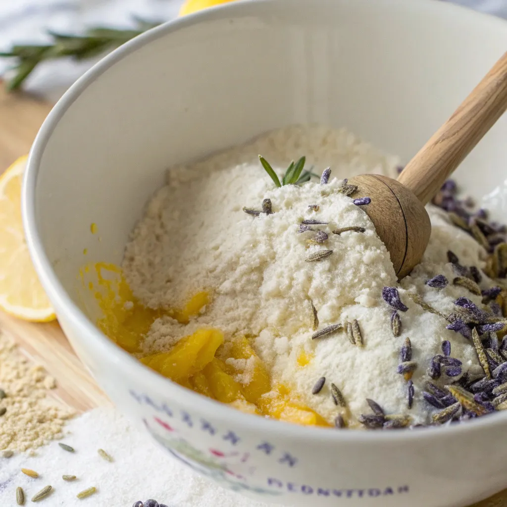 Lavender Honey Lemon Muffins