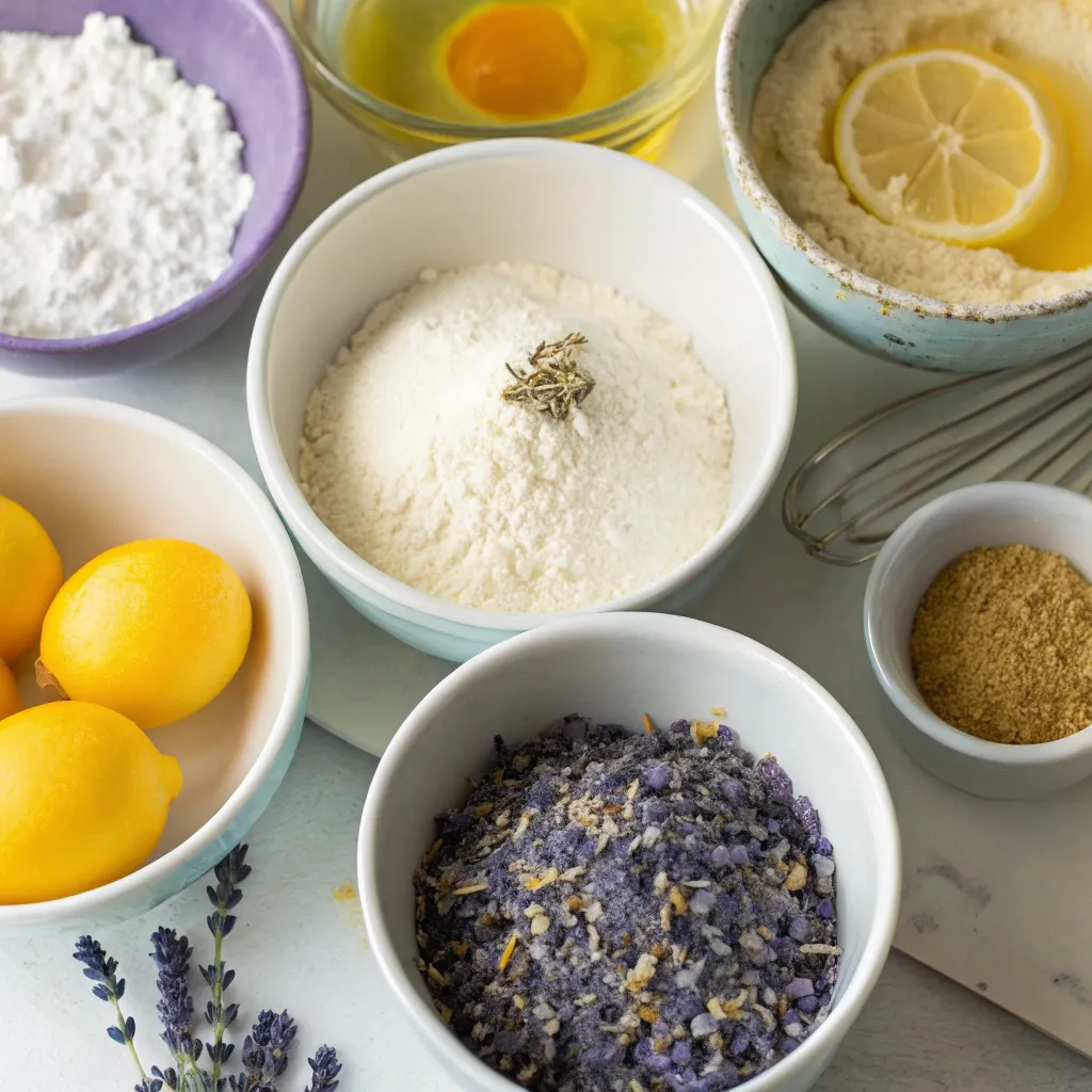 Lavender Honey Lemon Muffins